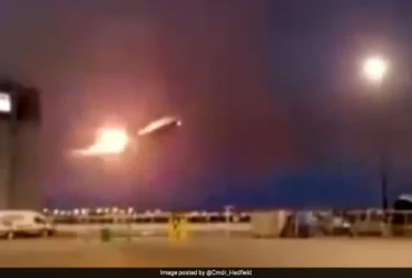 air Canada Boeing plane catches fire