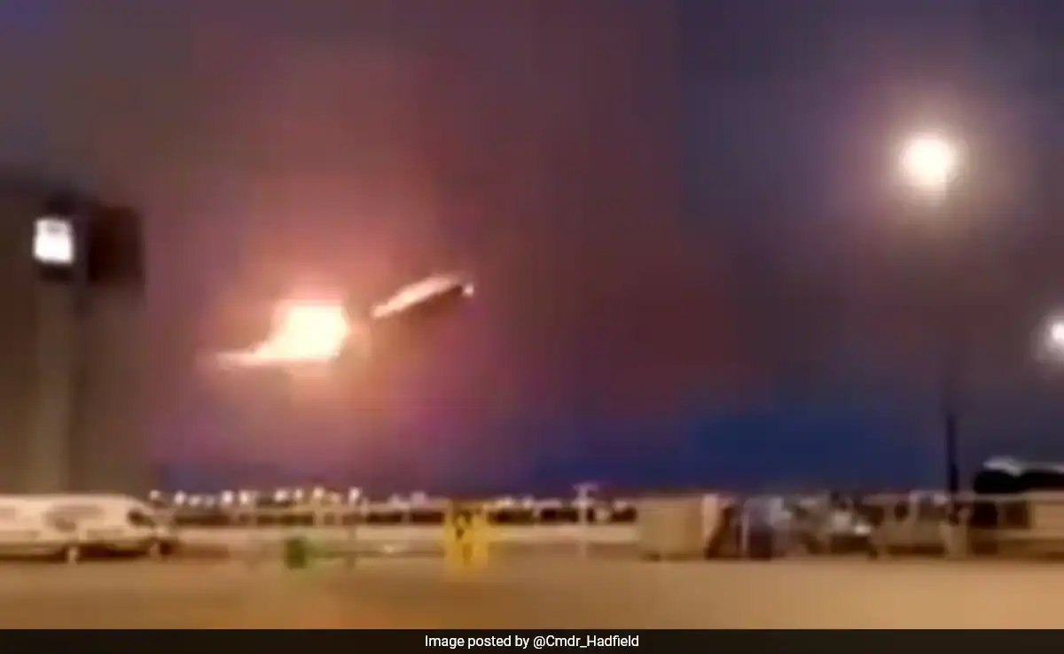 air Canada Boeing plane catches fire