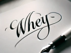 How Do You Write Whey in Cursive